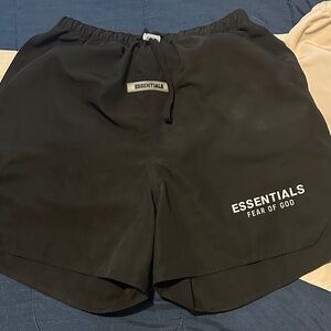 Fear of God Essentials Black Swim Shorts